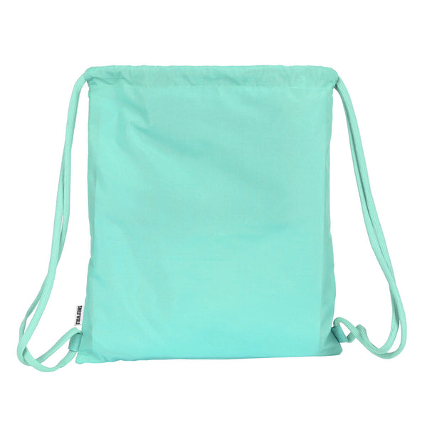 Sac à dos serré par des ficelles Smiley Summer fun Turquoise (35 x 40 x 1 cm)