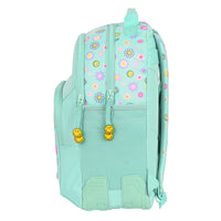 School Bag Smiley Summer fun Turquoise (32 x 42 x 15 cm)