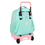 School Rucksack with Wheels Smiley Summer fun Turquoise (33 x 45 x 22 cm)