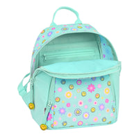 Kinderrucksack Smiley Summer fun Mini türkis (25 x 30 x 13 cm)