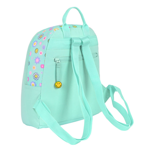 Kinderrucksack Smiley Summer fun Mini türkis (25 x 30 x 13 cm)