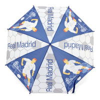Ombrello Automatico Real Madrid C.F. Azzurro Bianco (Ø 84 cm)