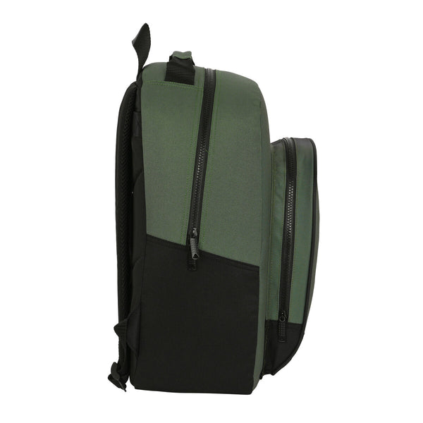 Zaino Scuola BlackFit8 Gradient Nero Verde militare (32 x 42 x 15 cm)
