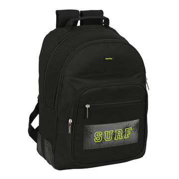 School Bag Safta Surf Black (32 x 42 x 15 cm)