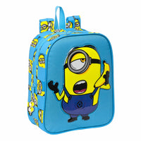 Zaino Scuola Minions Minionstatic Azzurro (22 x 27 x 10 cm)