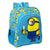 Schulrucksack Minions Minionstatic Blau (32 x 38 x 12 cm)