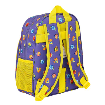 School Bag SuperThings Guardians of Kazoom Purple Yellow (27 x 33 x 10 cm)