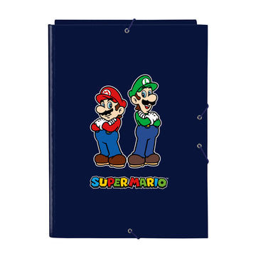 Folder Super Mario Navy Blue A4