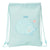 Backpack with Strings Safta Erizo Turquoise (26 x 34 x 1 cm)