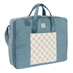 Suitcase Safta Leaves Turquoise (50 x 40 x 14 cm)