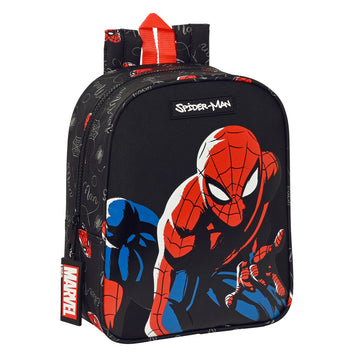 Kinderrucksack Spiderman Hero Schwarz (22 x 27 x 10 cm)