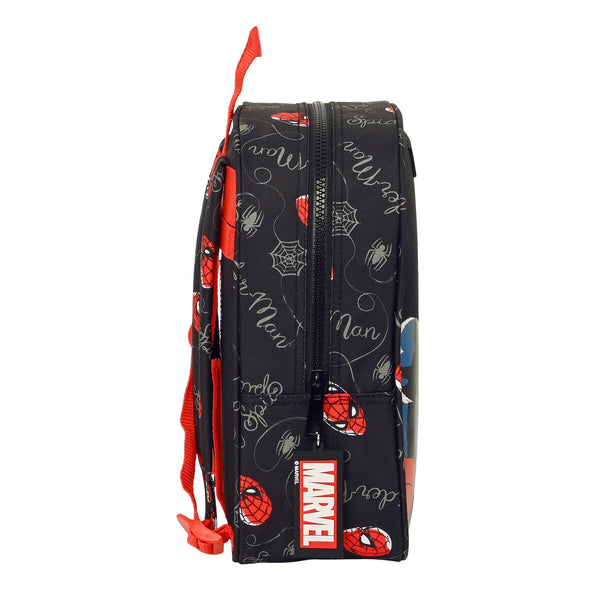 Child bag Spiderman Hero Black (22 x 27 x 10 cm)