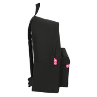School Bag Kappa Black and pink Black (33 x 42 x 15 cm)