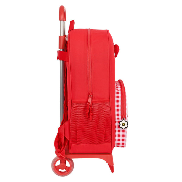 Trolley per la Scuola Hello Kitty Spring Rosso (33 x 42 x 14 cm)