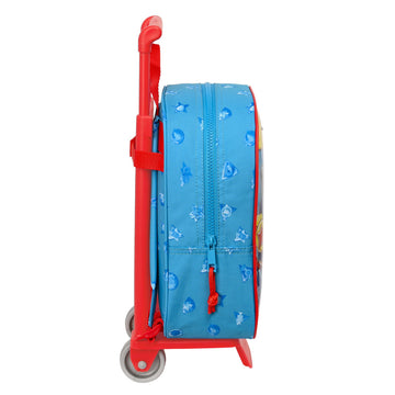 Schulrucksack mit Rädern SuperThings Rescue force Blau 22 x 27 x 10 cm