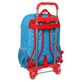 School Rucksack with Wheels SuperThings Rescue force 32 x 42 x 14 cm Blue