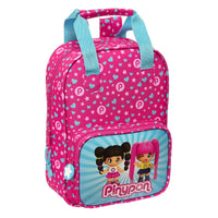 Zaino Scuola Pinypon Azzurro Rosa 20 x 28 x 8 cm