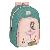 Zaino Scuola Santoro Swan lake Grigio Rosa 30 x 46 x 14 cm