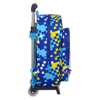 School Rucksack with Wheels Sonic Speed 26 x 34 x 11 cm Blue