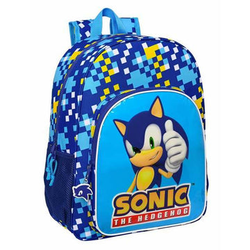 Schulrucksack Sonic Speed 33 x 42 x 14 cm Blau 14 L