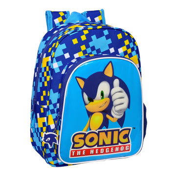 Schulrucksack Sonic Speed 26 x 34 x 11 cm Blau
