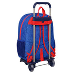 School Rucksack with Wheels Sonic Let's roll Navy Blue 33 x 42 x 14 cm