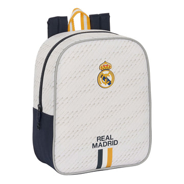 School Bag Real Madrid C.F. White 22 x 27 x 10 cm
