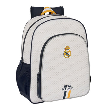School Bag Real Madrid C.F. White 32 X 38 X 12 cm