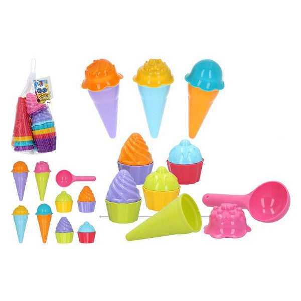 Beach toys set Ice Cream and Cupcakes Color Beach (17 pcs)