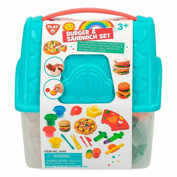 Knetspiel Colorbaby Burger & Sandwich Bunt (19 Stücke)