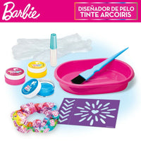 Friseur Set Barbie Rainbow Tie Haar mit Strähnchen Bunt