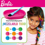 Friseur Set Barbie Rainbow Tie Haar mit Strähnchen Bunt