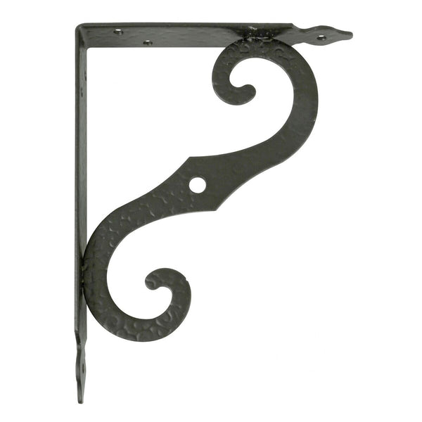 Wall Bracket AMIG 2-10 203 Shelves Black Steel (25 x 19 cm)