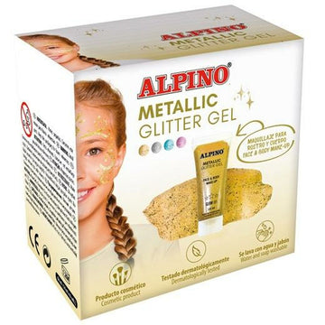 Maquillage pour les enfants Alpino Gel Paillettes Doré