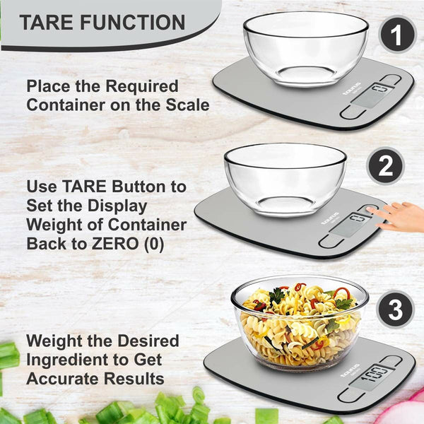 Digital Kitchen Scale Taurus EASY INOX Stainless steel