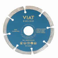 Disque de coupe Viat 0711115 Maçonnerie/travaux Sec Ø 115 x 2 x 22,2 mm