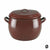 Casserole with Lid Quid Classic Brown Enamelled Steel
