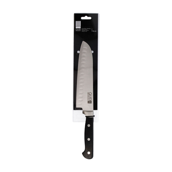 Santoku nož Quid Professional Inox Chef Black Črna Kovina (Pack 6x)