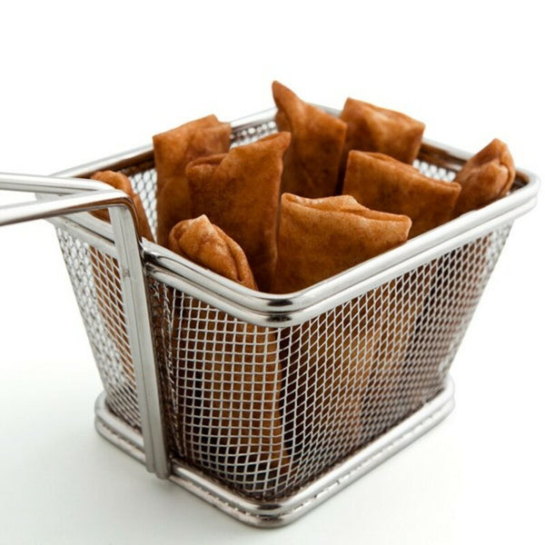 Basket for Presenting Aperitifs Quid Select Steel Metal