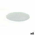 Assiette plate Quid Mar De Viento Transparent verre Ø 28 cm (6 Unités) (Pack 6x)
