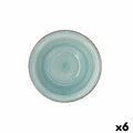 Bowl Quid Vita Aqua Ceramic Blue Ø 18 cm (6 Units)