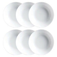 Plate set Luminarc Diwali 6 pcs White Glass
