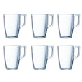Set of Mugs Luminarc Nuevo Transparent Glass (320 ml) (6 Units)