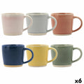 Tasse mug Bidasoa Artesano Multicouleur Céramique 330 ml (6 Unités) (Pack 6x)