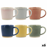 Mug Bidasoa Artesano Multicolour Ceramic 330 ml (6 Units) (Pack 6x)