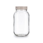 Jar Quid Moss Grey Glass 1 L (Pack 6x)