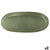 Servirni krožnik Bidasoa Ikonic Zelena Keramika (36 x 16 cm) (Pack 2x)