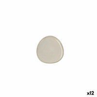 Flat plate Bidasoa Ikonic Ceramic White (11 x 11 cm) (Pack 12x)