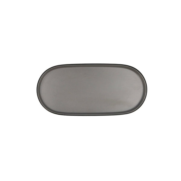 Snack tray Bidasoa Gio Grey Plastic 23 x 10 cm 12 Units