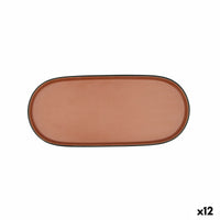 Snack tray Bidasoa Gio Brown Plastic 28 x 12 cm 12 Units